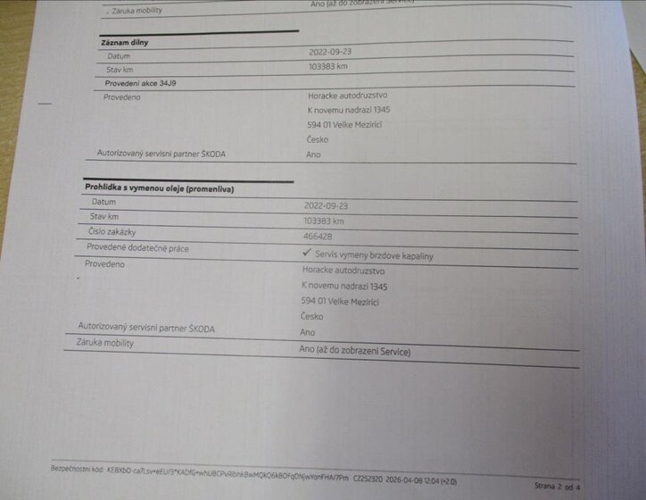 Škoda Superb Liftback 2,0 l 110 kw