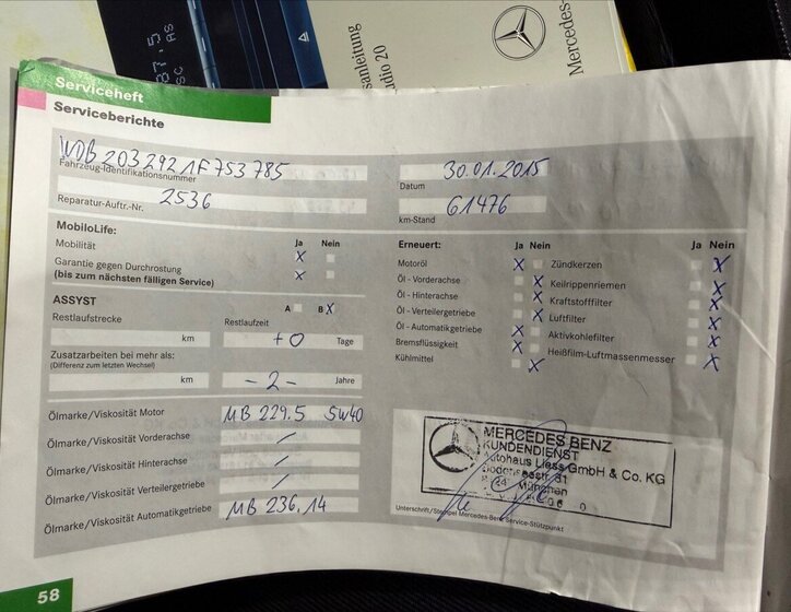 Mercedes-Benz Třídy C Kombi 3,0 l 170 kw