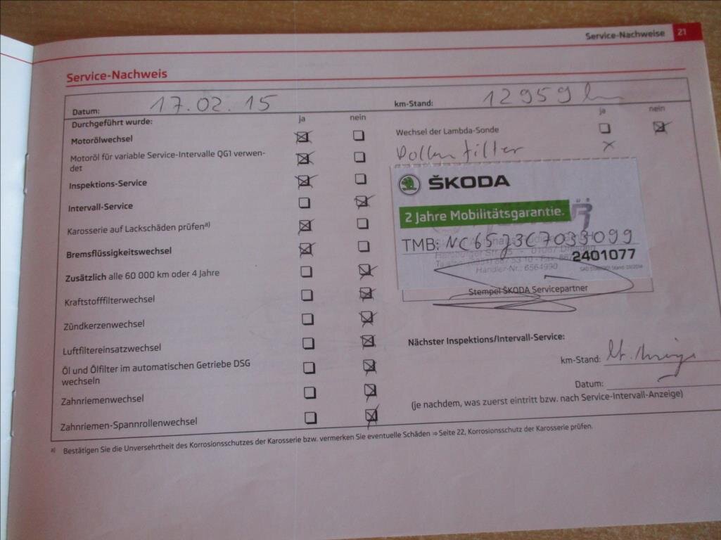 Škoda Roomster Kombi 1,4 l 63 kw