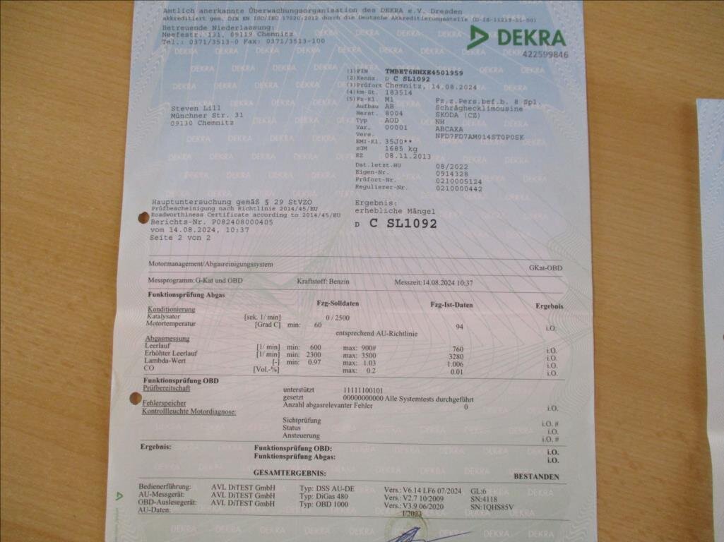 Škoda Rapid Hatchback 1,4 l 90 kw