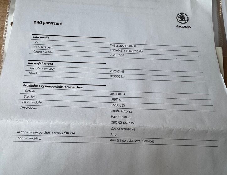 Škoda Kodiaq SUV / Terénní 2,0 l 140 kw