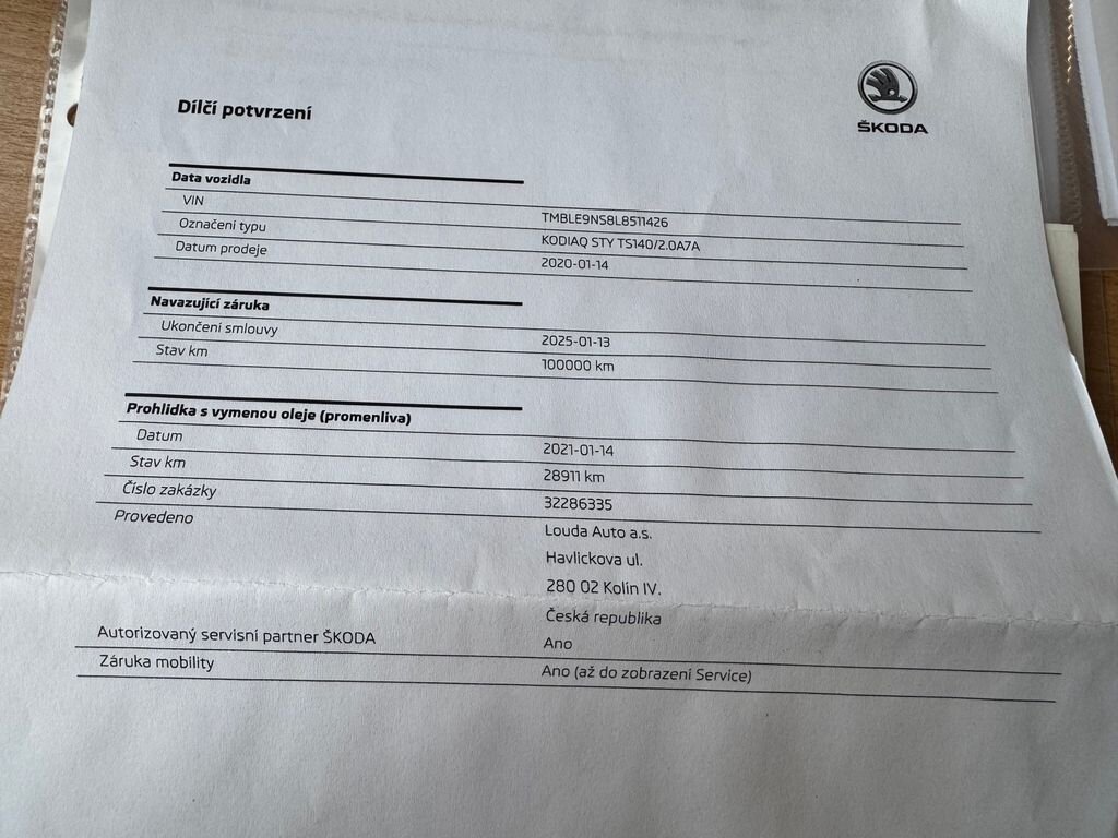 Škoda Kodiaq SUV / Terénní 2,0 l 140 kw
