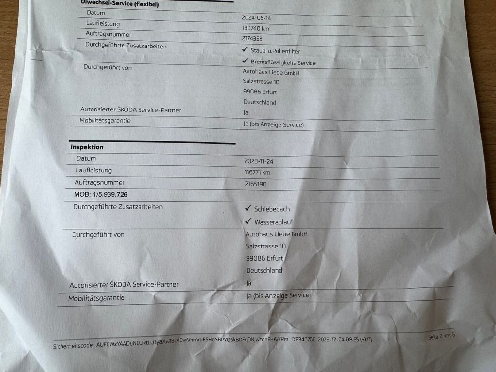 Škoda Superb Kombi 1,8 l 132 kw