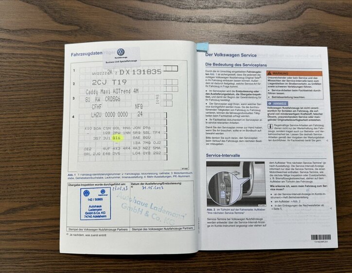 Volkswagen Caddy Kombi 2,0 l 81 kw