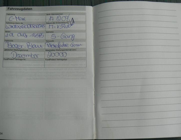 Ford C-MAX MPV 2,0 l 107 kw