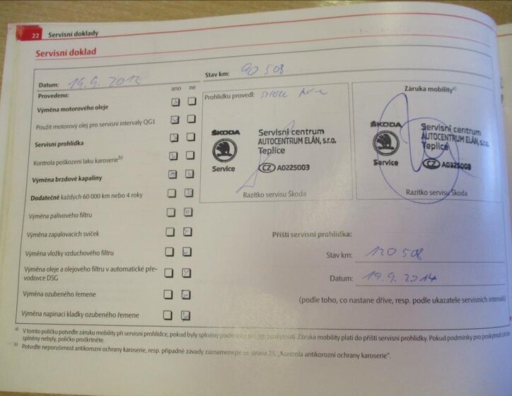 Škoda Octavia Sedan / Limuzína 2,0 l 103 kw