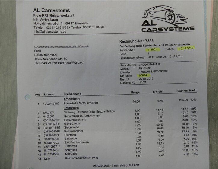 Škoda Fabia Hatchback 1,2 l 63 kw