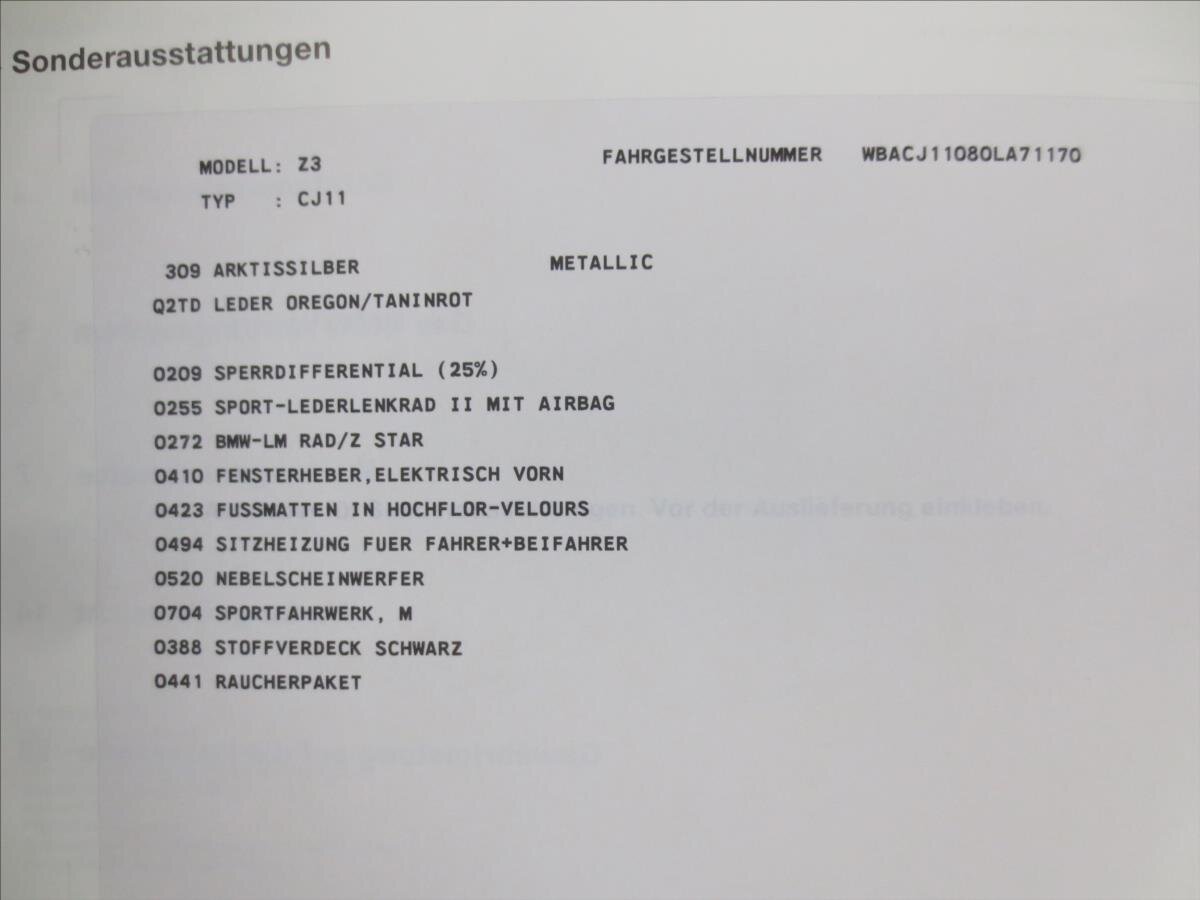 BMW Z3 Kabriolet 1,8 l 85 kw