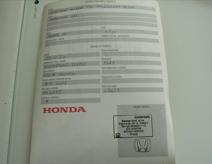 Honda CR-V Ostatní 2,0 l 110 kw