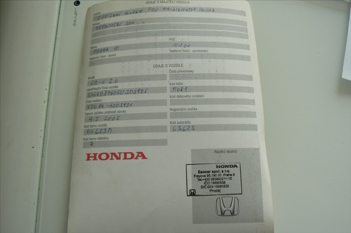 Honda CR-V Ostatní 2,0 l 110 kw