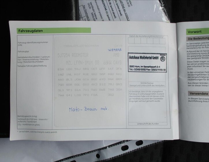 Škoda Roomster MPV 1,6 l 66 kw