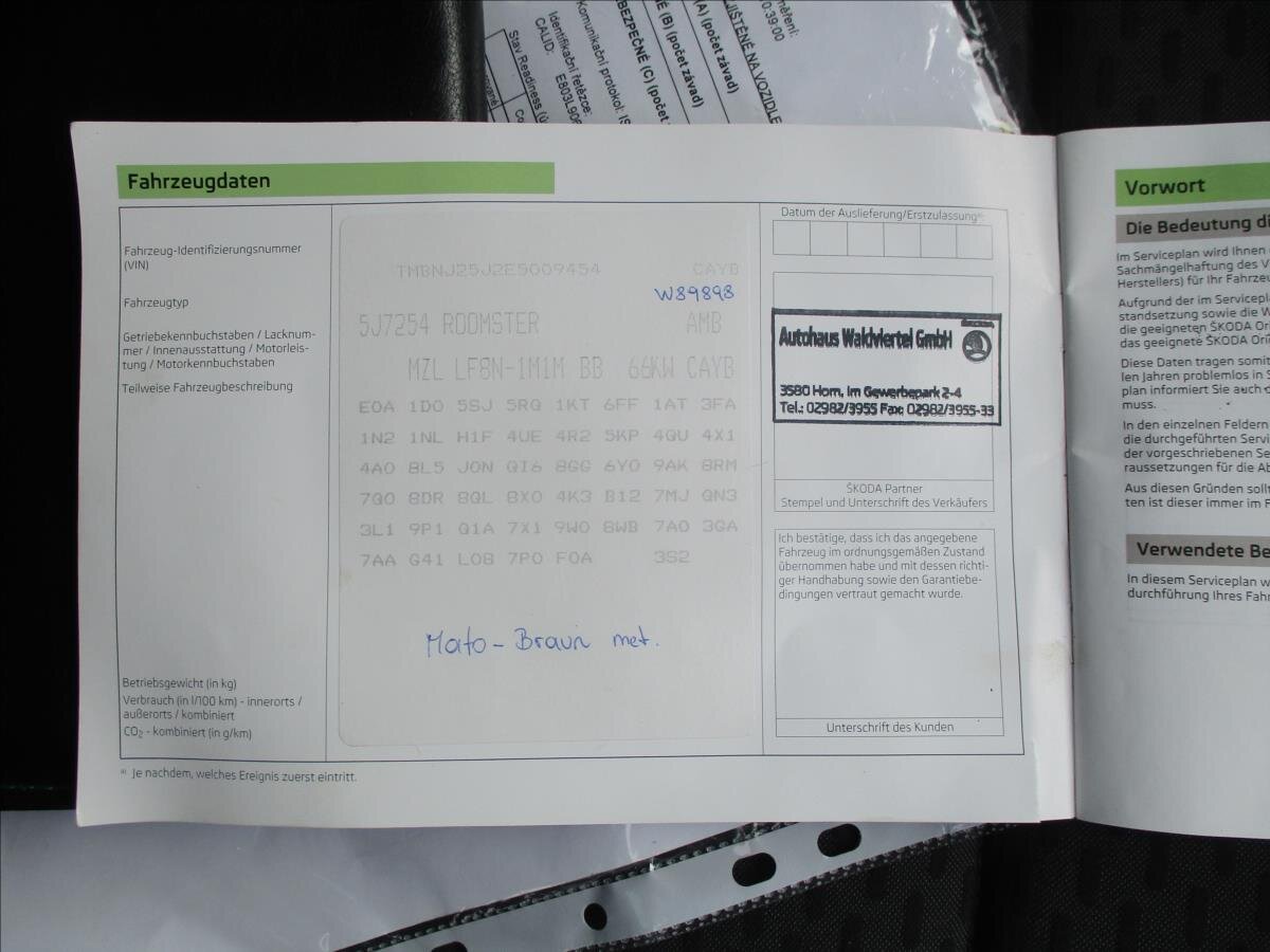 Škoda Roomster MPV 1,6 l 66 kw