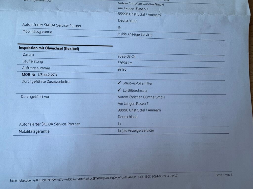 Škoda Superb Kombi 1,4 l 110 kw