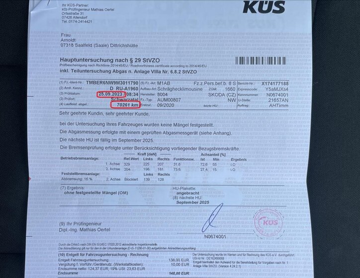 Škoda Scala Hatchback 999,0 85 kw