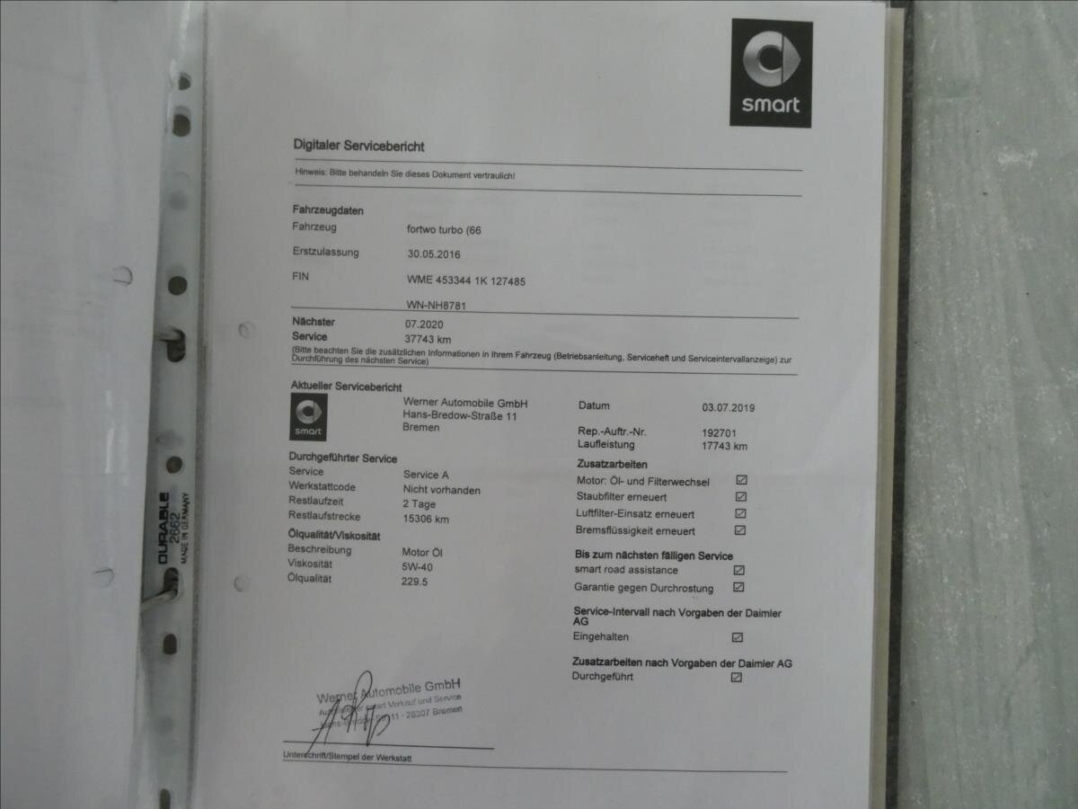 Smart Fortwo Hatchback 898,0 66 kw