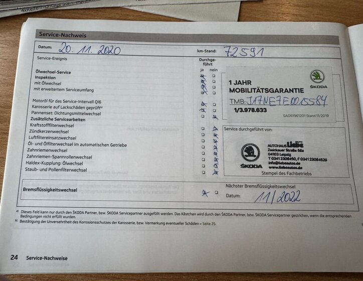 Škoda Octavia Kombi 1,2 l 63 kw