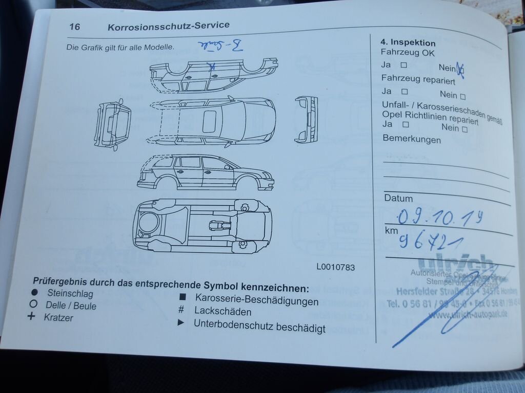 Opel Zafira Kombi 2,0 l 125 kw