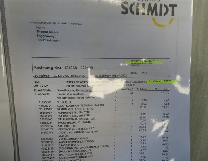 Opel Astra Kombi 1,4 l 103 kw