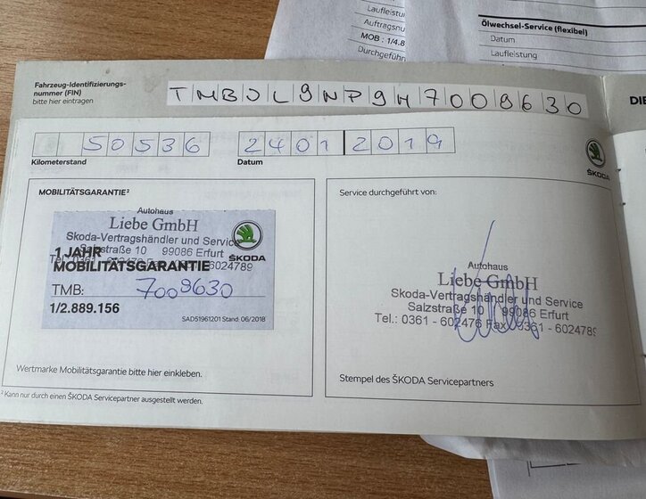 Škoda Superb Kombi 1,8 l 132 kw