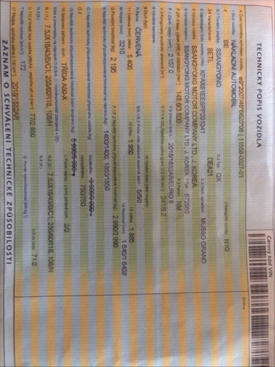 SsangYong Musso Kombi 0,0 0