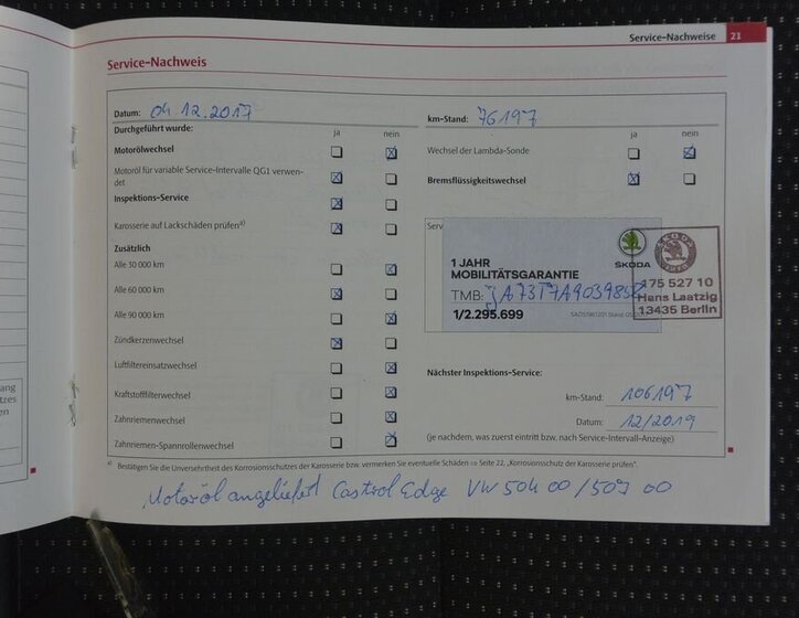 Škoda Superb Kombi 1,4 l 92 kw