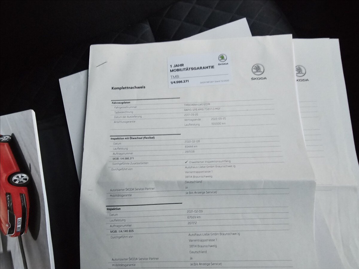 Škoda Rapid Hatchback 999,0 81 kw