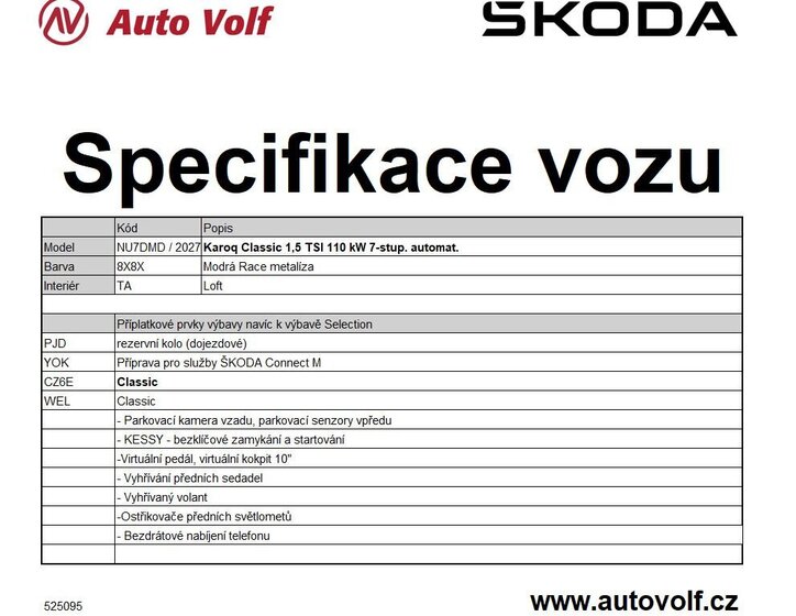 Škoda Karoq SUV / Terénní 1,5 l 110 kw
