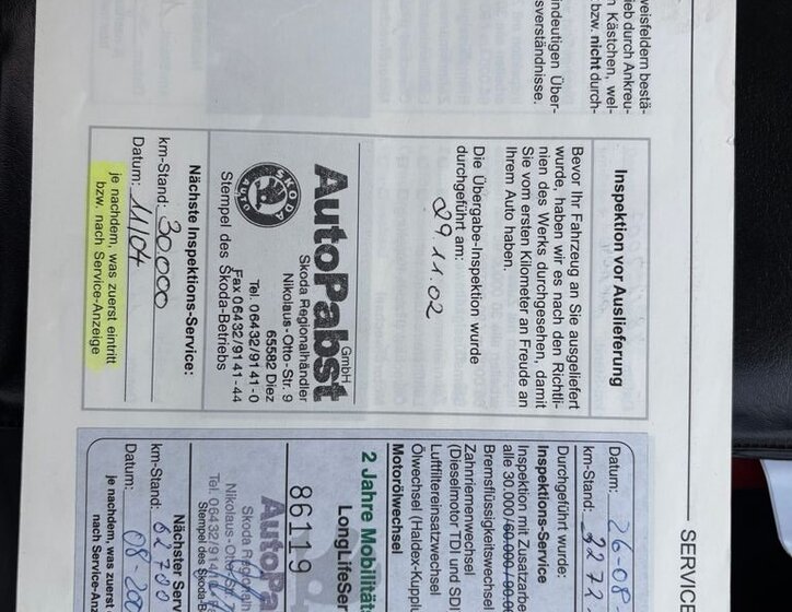 Škoda Octavia Liftback 2,0 l 85 kw