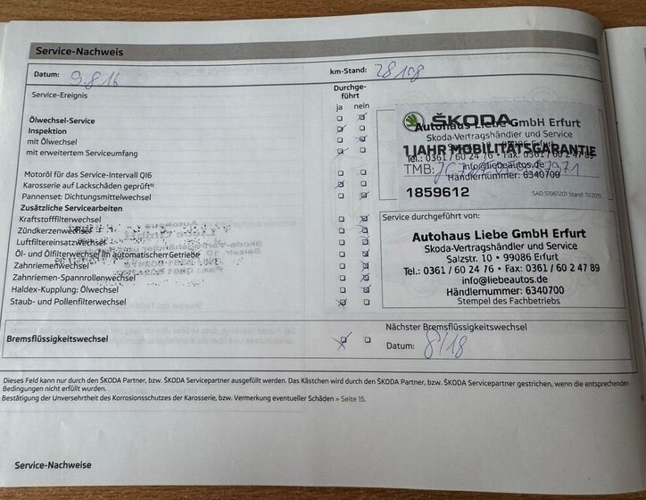 Škoda Octavia Kombi 1,4 l 103 kw