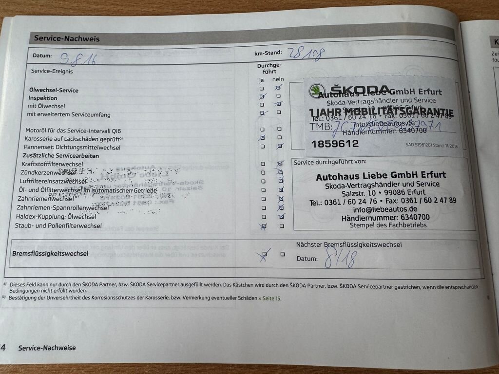 Škoda Octavia Kombi 1,4 l 103 kw