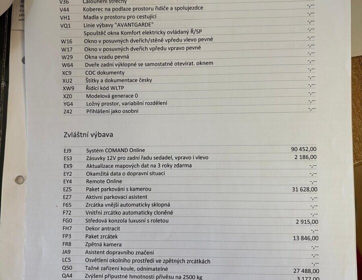 Mercedes-Benz Třídy V VAN / Minibus 0,0 140 kw