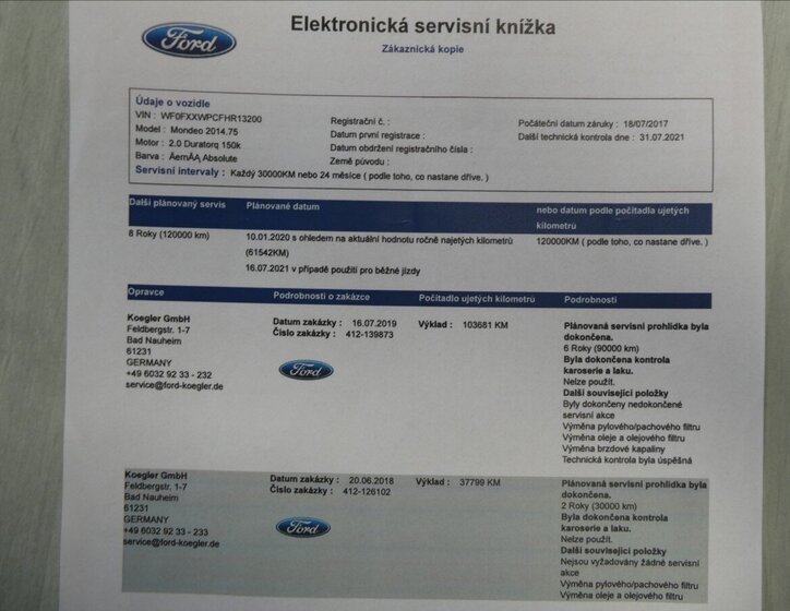 Ford Mondeo Kombi 2,0 l 110 kw