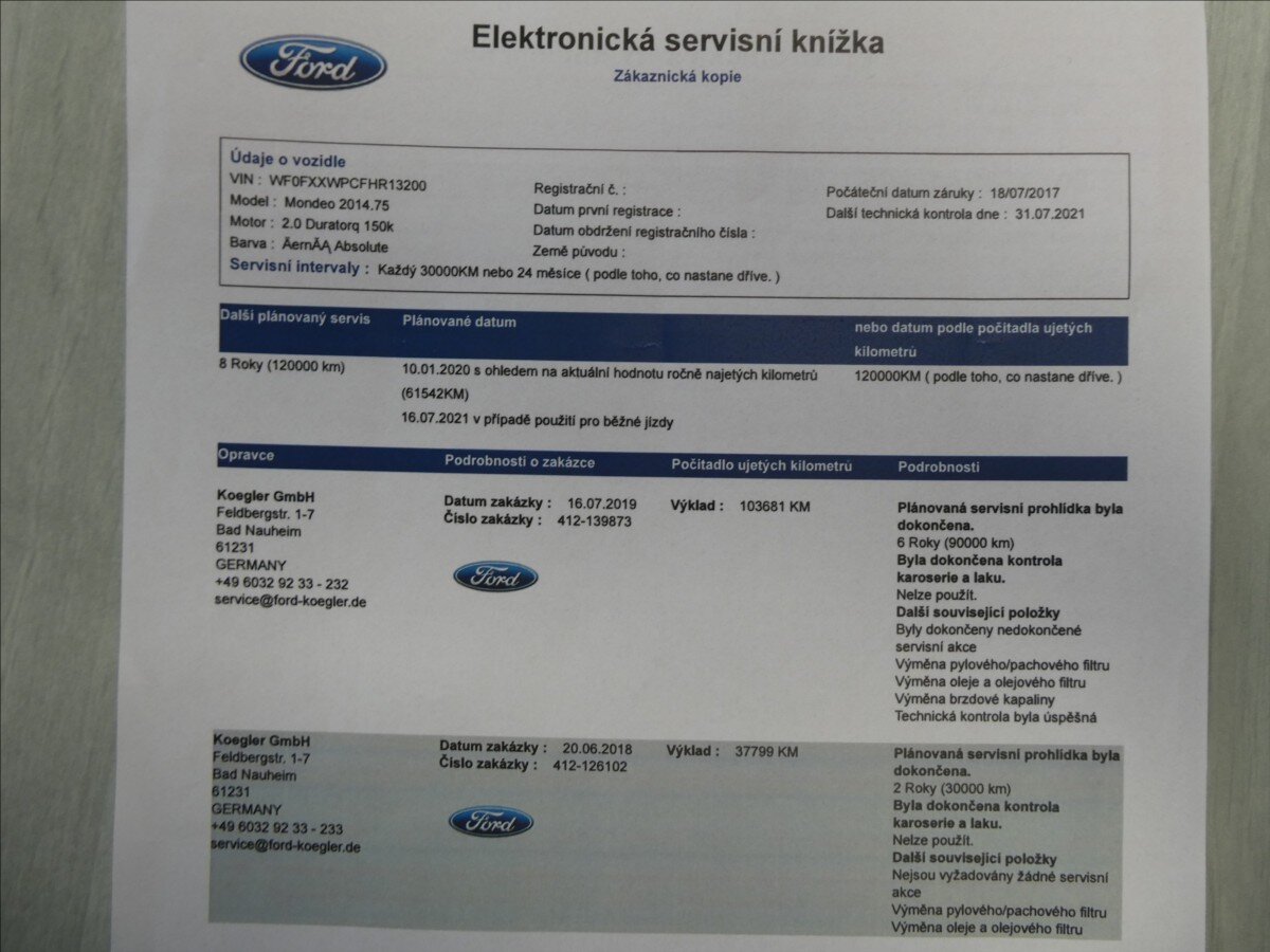 Ford Mondeo Kombi 2,0 l 110 kw