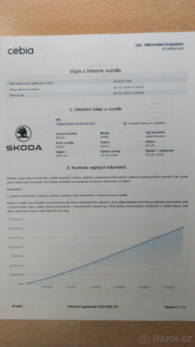 Škoda Rapid Liftback 0,0 81 kw