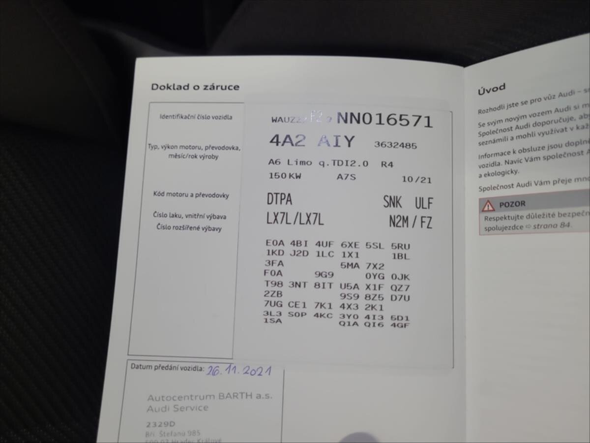 Audi A6 Sedan 2,0 l 150 kw