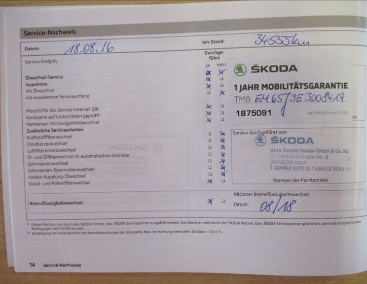 Škoda Fabia Hatchback 1,2 l 63 kw