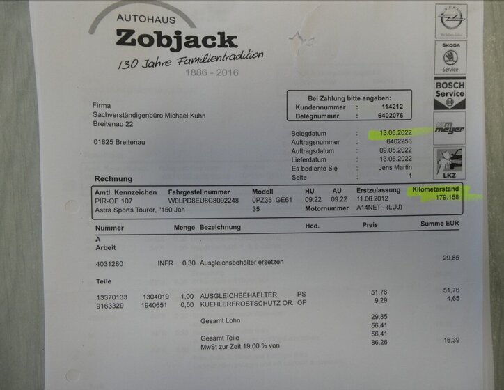 Opel Astra Kombi 1,4 l 88 kw