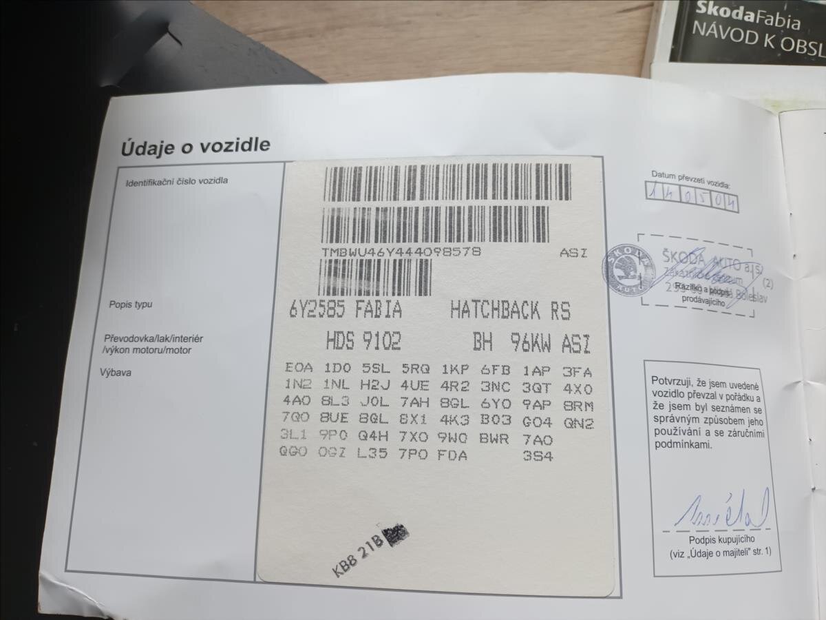 Škoda Fabia Hatchback 1,9 l 96 kw