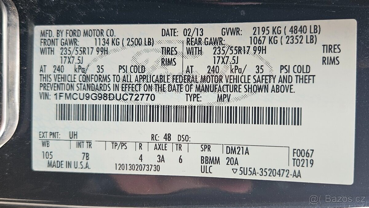 Ford Kuga SUV / Terénní 0,0 179 kw