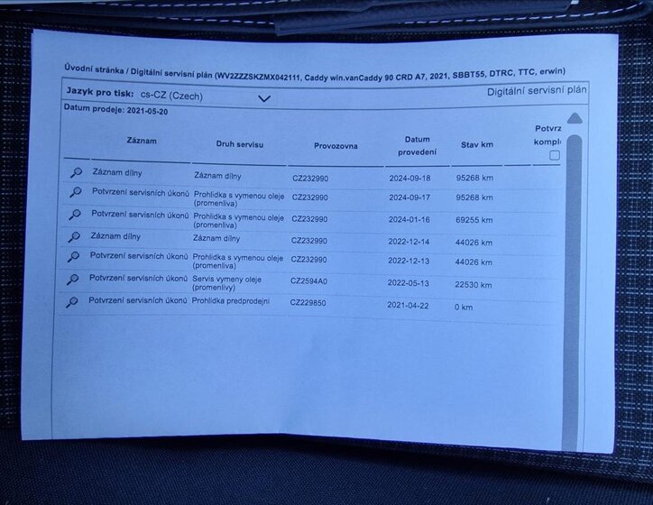 Volkswagen Caddy Kombi 2,0 l 90 kw