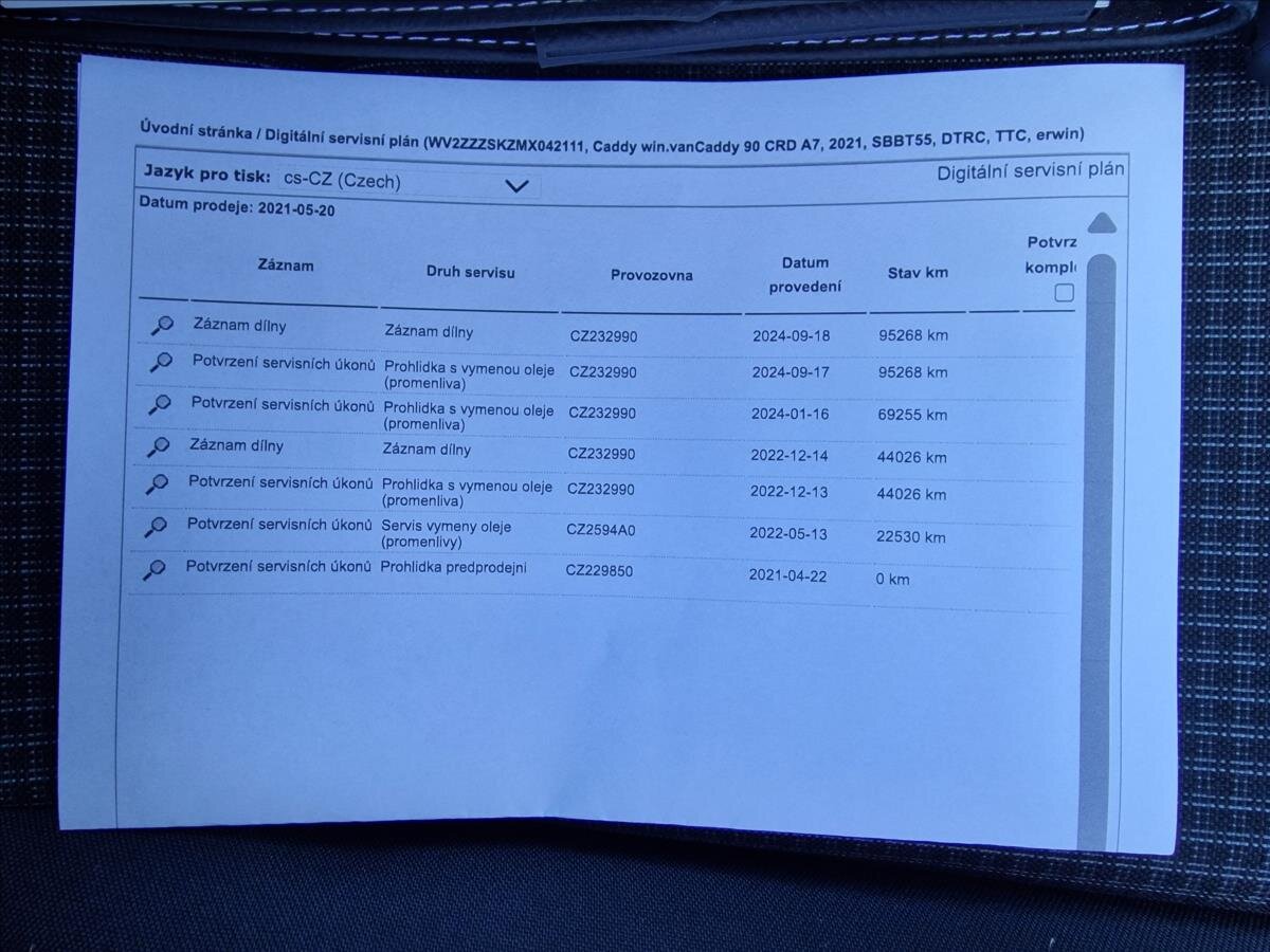 Volkswagen Caddy Kombi 2,0 l 90 kw