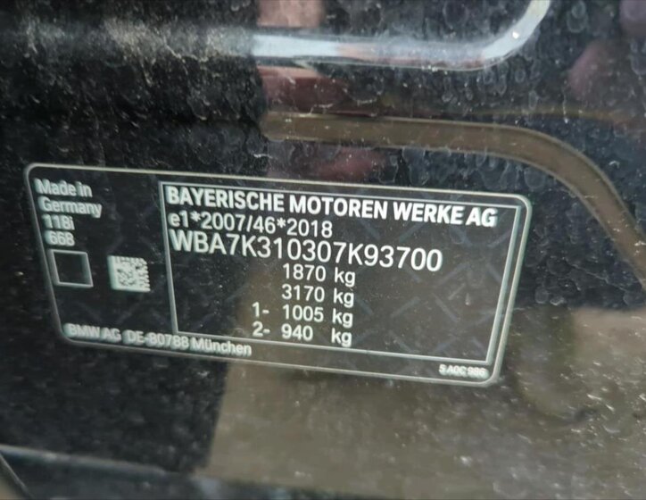 BMW Řada 1 Hatchback 1,5 l 100 kw