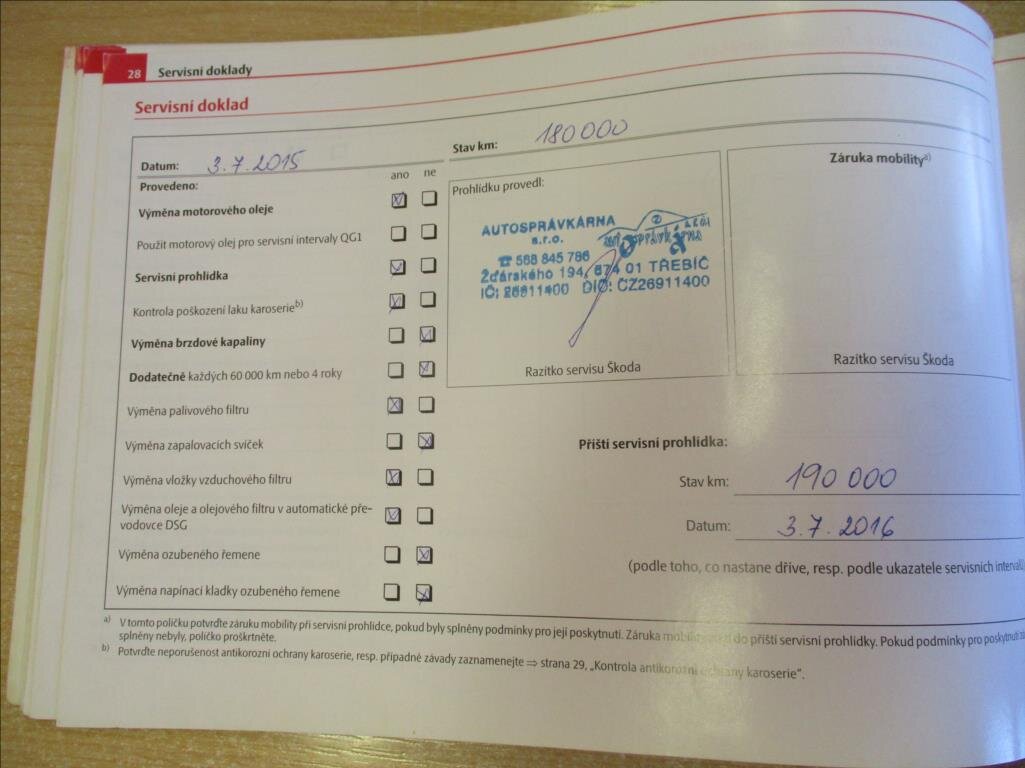 Škoda Octavia Sedan / Limuzína 2,0 l 103 kw