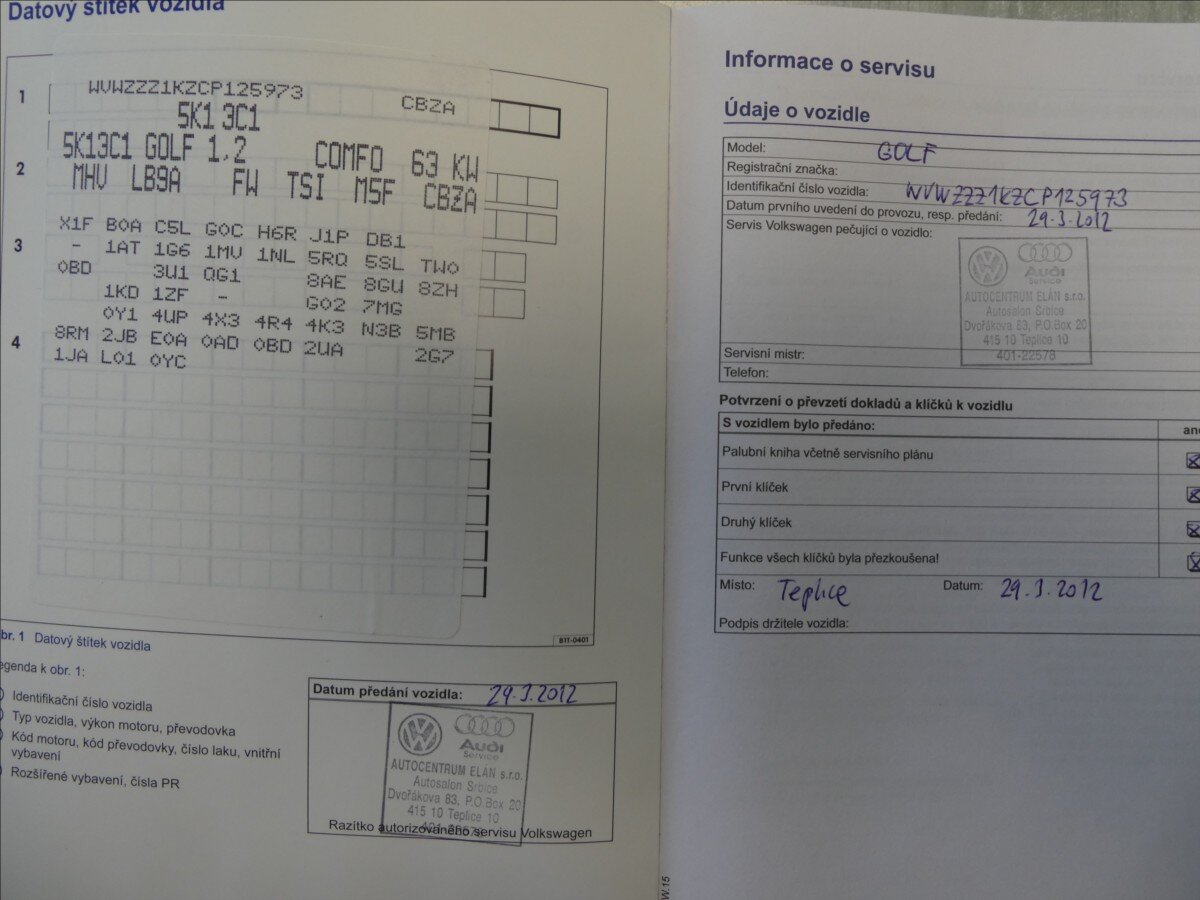 Volkswagen Golf Hatchback 1,2 l 63 kw