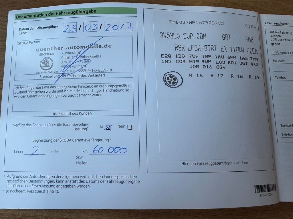 Škoda Superb Kombi 1,4 l 110 kw