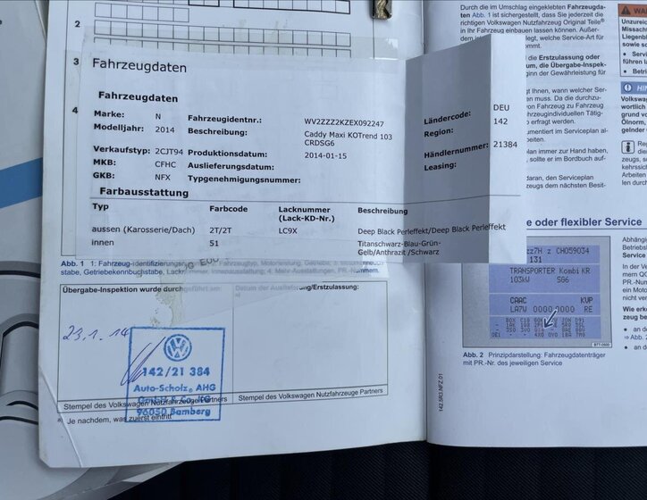 Volkswagen Caddy Kombi 2,0 l 103 kw