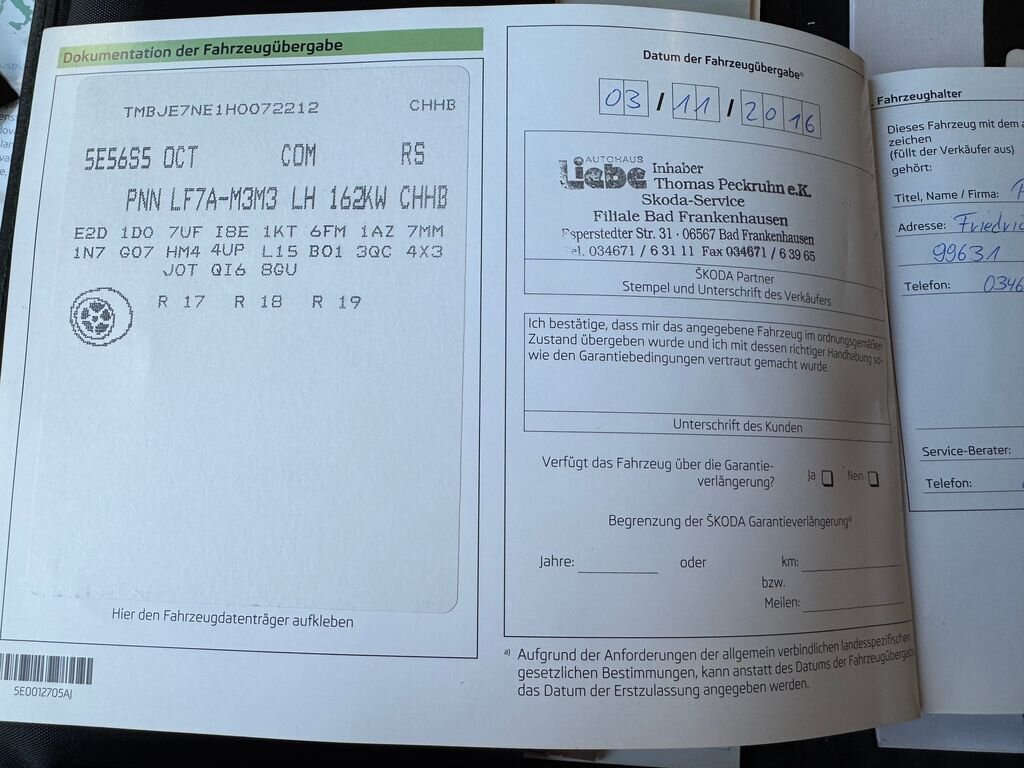 Škoda Octavia Kombi 2,0 l 162 kw