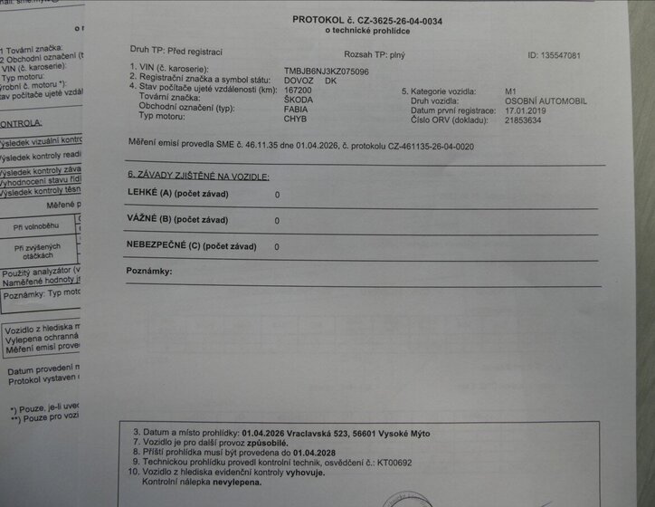 Škoda Fabia Kombi 999,0 55 kw