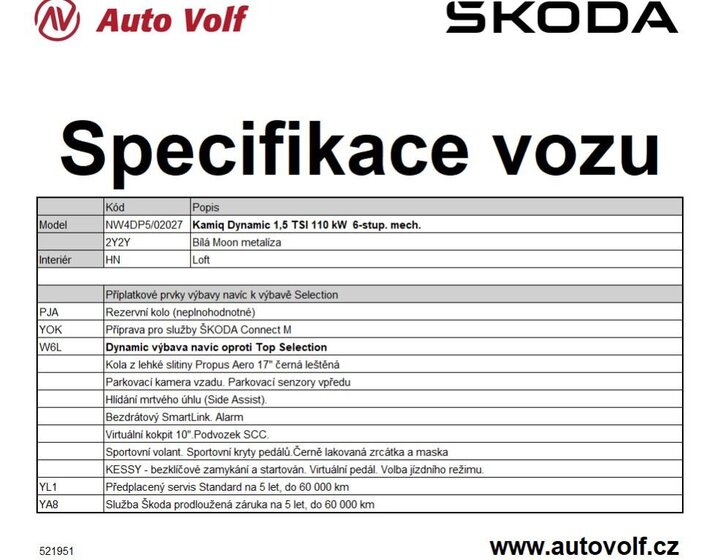 Škoda Kamiq SUV / Terénní 1,5 l 110 kw