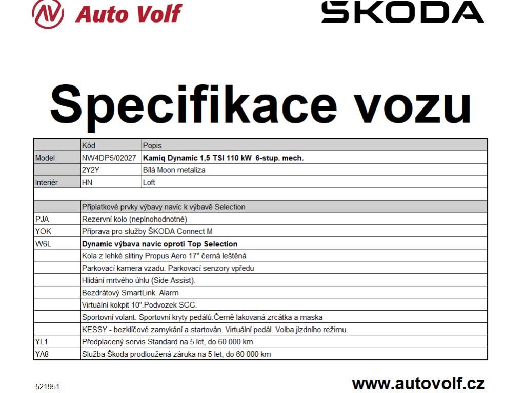 Škoda Kamiq SUV / Terénní 1,5 l 110 kw